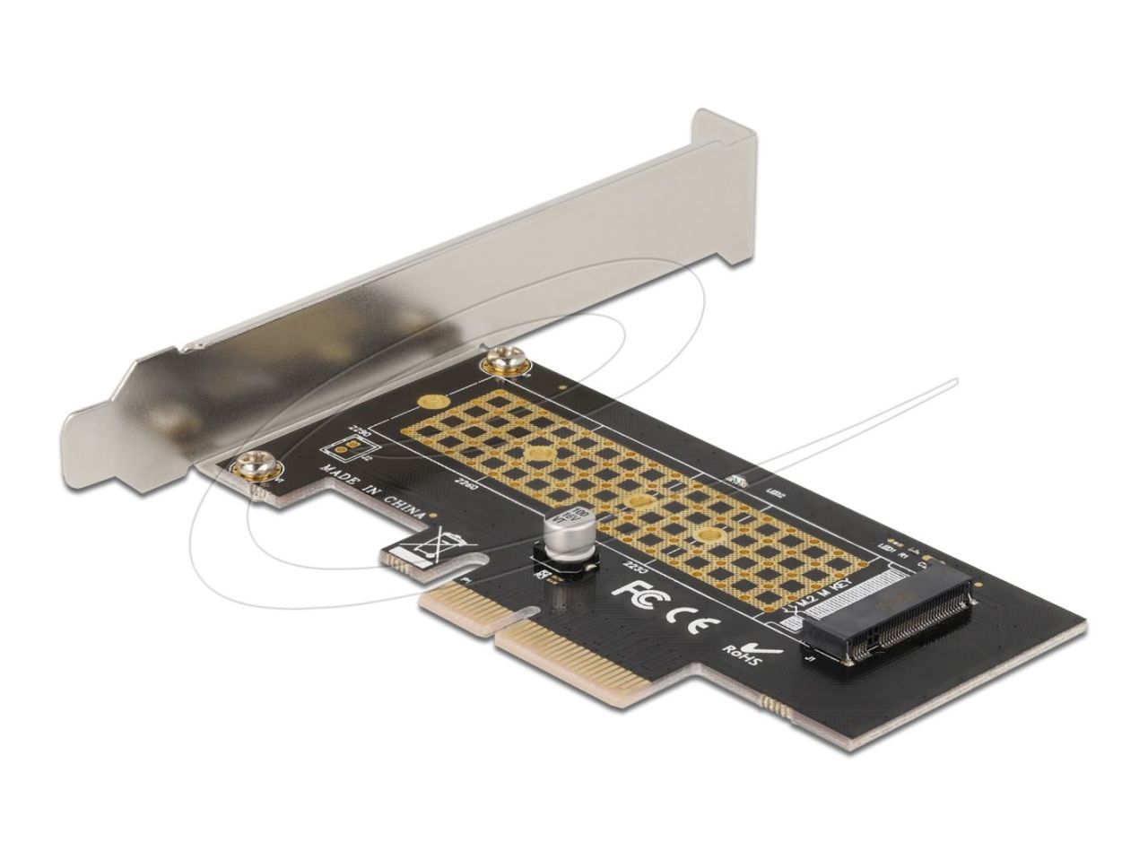 DeLock PCI Express x4 Card to 1xInternal NVMe M.2 Key M 80 mm LP DeLock PCI Express x4 Card to 1xInternal NVMe M.2 Key M 80 mm LP