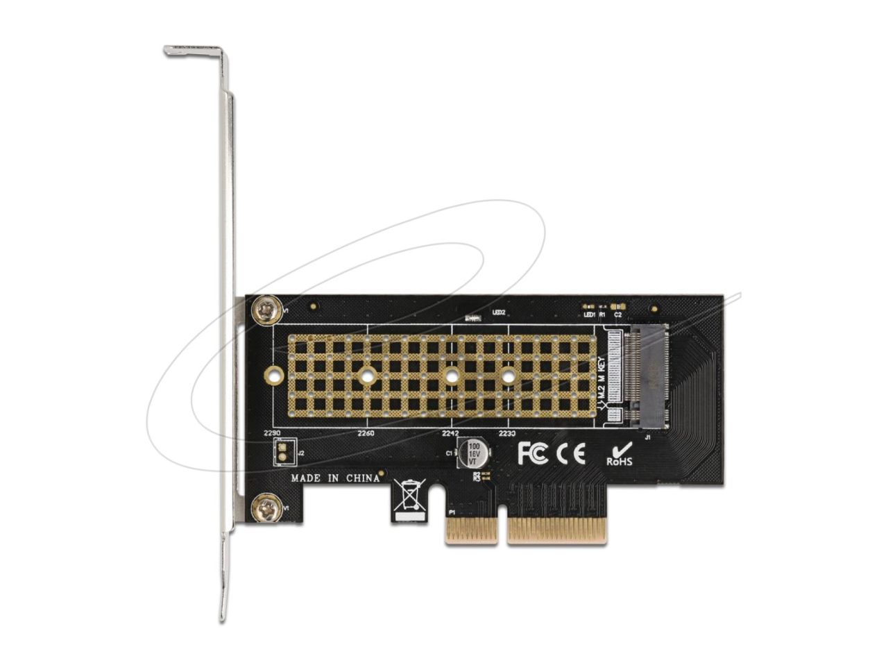 DeLock PCI Express x4 Card to 1xInternal NVMe M.2 Key M 80 mm LP DeLock PCI Express x4 Card to 1xInternal NVMe M.2 Key M 80 mm LP