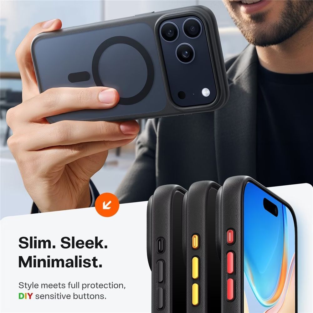 Torras Guardian Magnetic case for iPhone 17 Pro Black Torras Guardian Magnetic case for iPhone 17 Pro Black