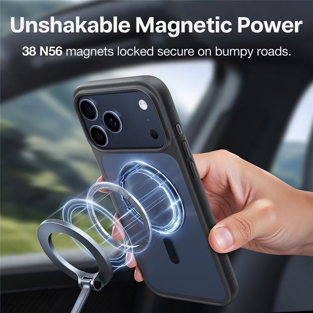 Torras Guardian Magnetic case for iPhone 17 Pro Black Torras Guardian Magnetic case for iPhone 17 Pro Black