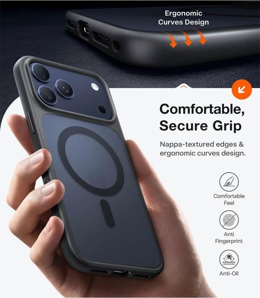 Torras Guardian Magnetic case for iPhone 17 Pro Black Torras Guardian Magnetic case for iPhone 17 Pro Black