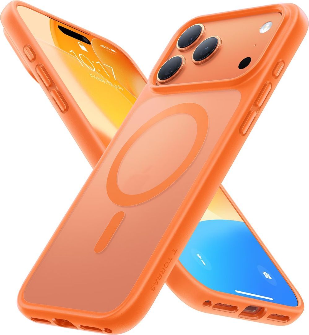 Torras Guardian Magnetic case for iPhone 17 Pro Energy Orange