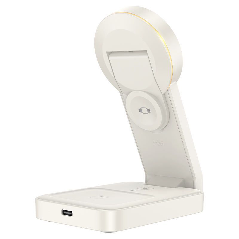 Hoco CQ3 Motorcycle 3in1 Magnetic Wireless 15W White