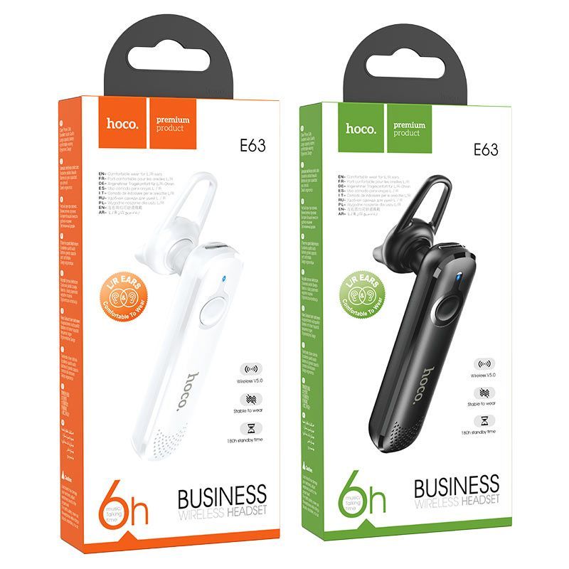 Hoco E63 Bluetooth Headset Black