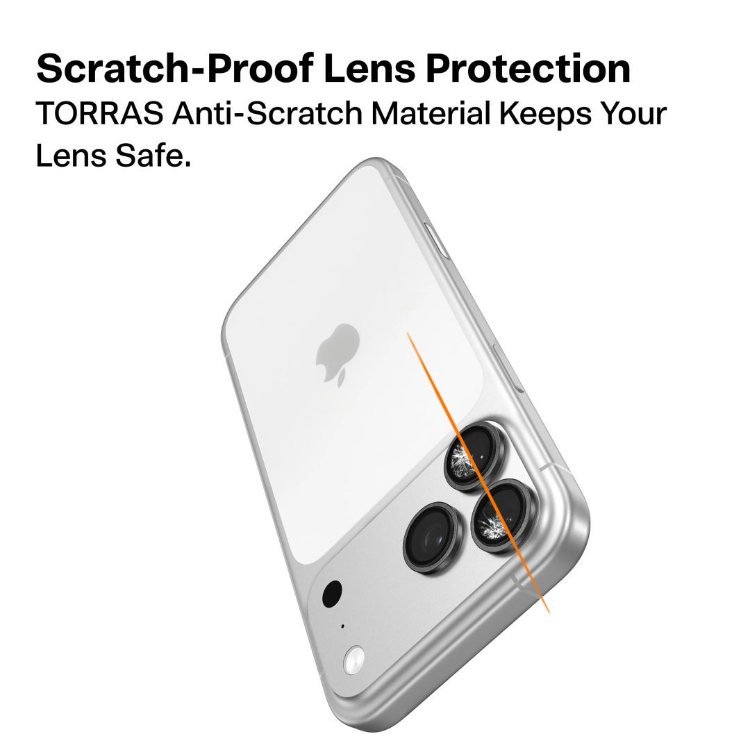 Torras Lensguard Screen Protector for iPhone 17 Pro Max Black Torras Lensguard Screen Protector for iPhone 17 Pro Max Black