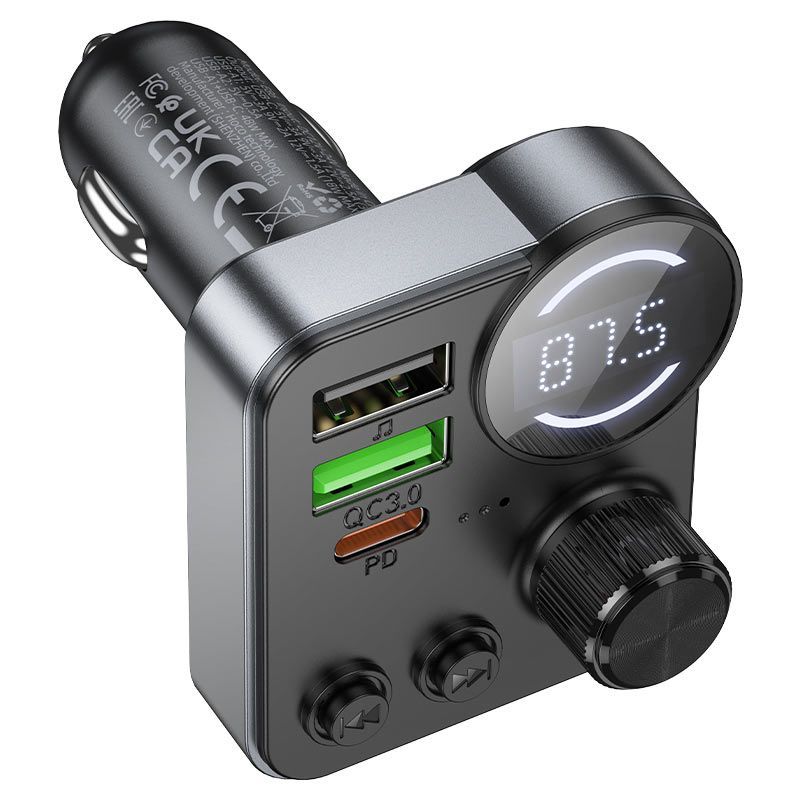 Hoco E86 Alegria Bluetooth FM-transmitter Black