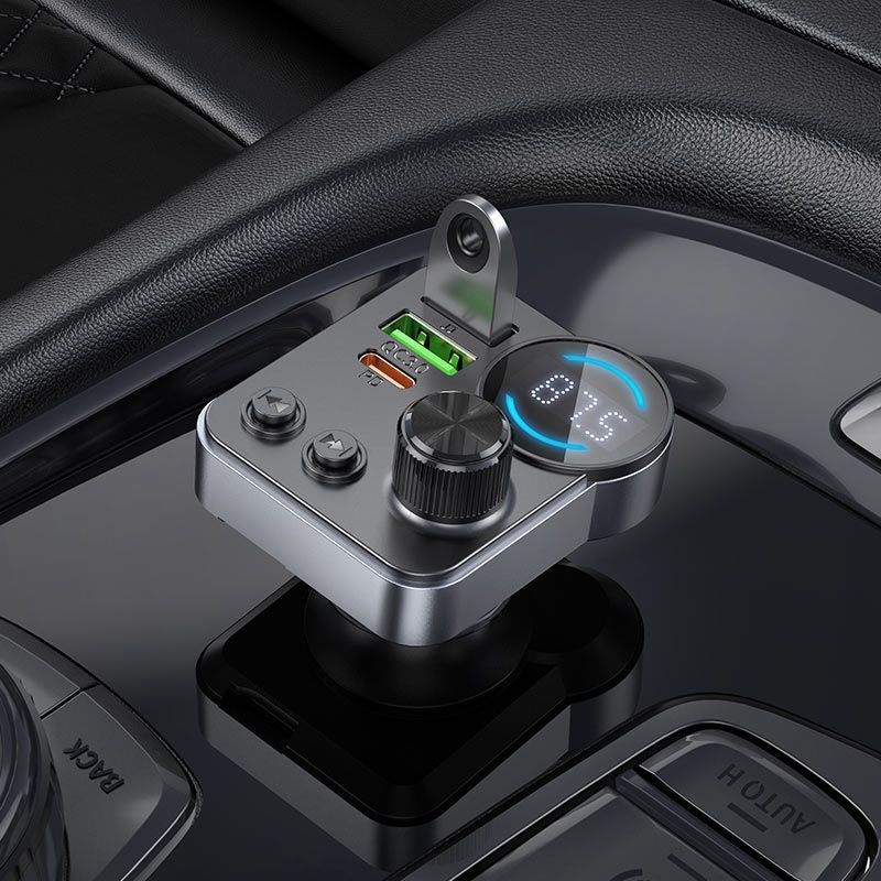 Hoco E86 Alegria Bluetooth FM-transmitter Black