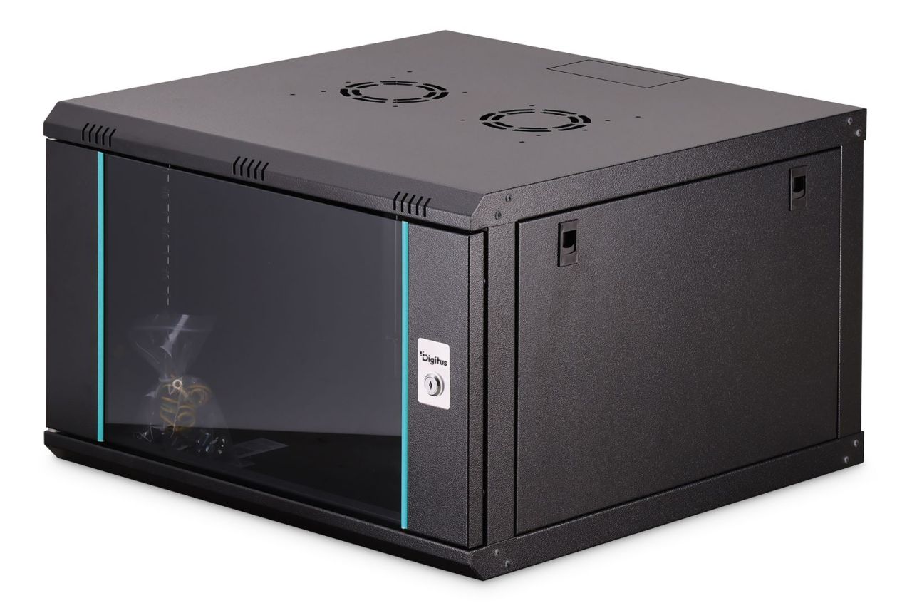 Digitus Dynamic DN-37103 19" 7U Falra szerelhető Rackszekrény Black