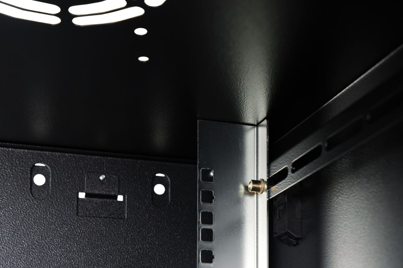 Digitus Dynamic DN-37107 19" 9U Falra szerelhető Rackszekrény Black