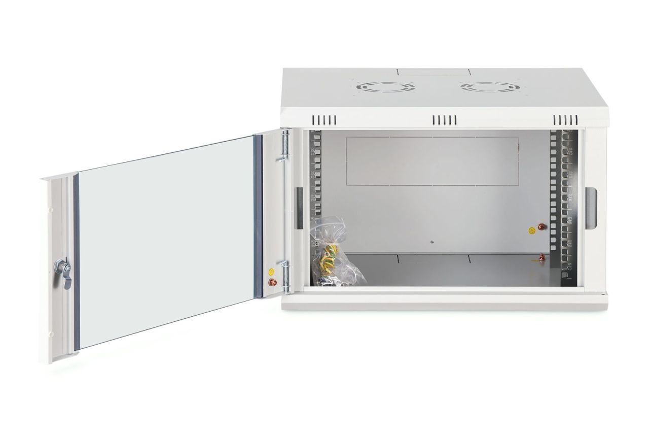 Digitus Dynamic DN-37100 19" 7U Falra szerelhető Rackszekrény Grey