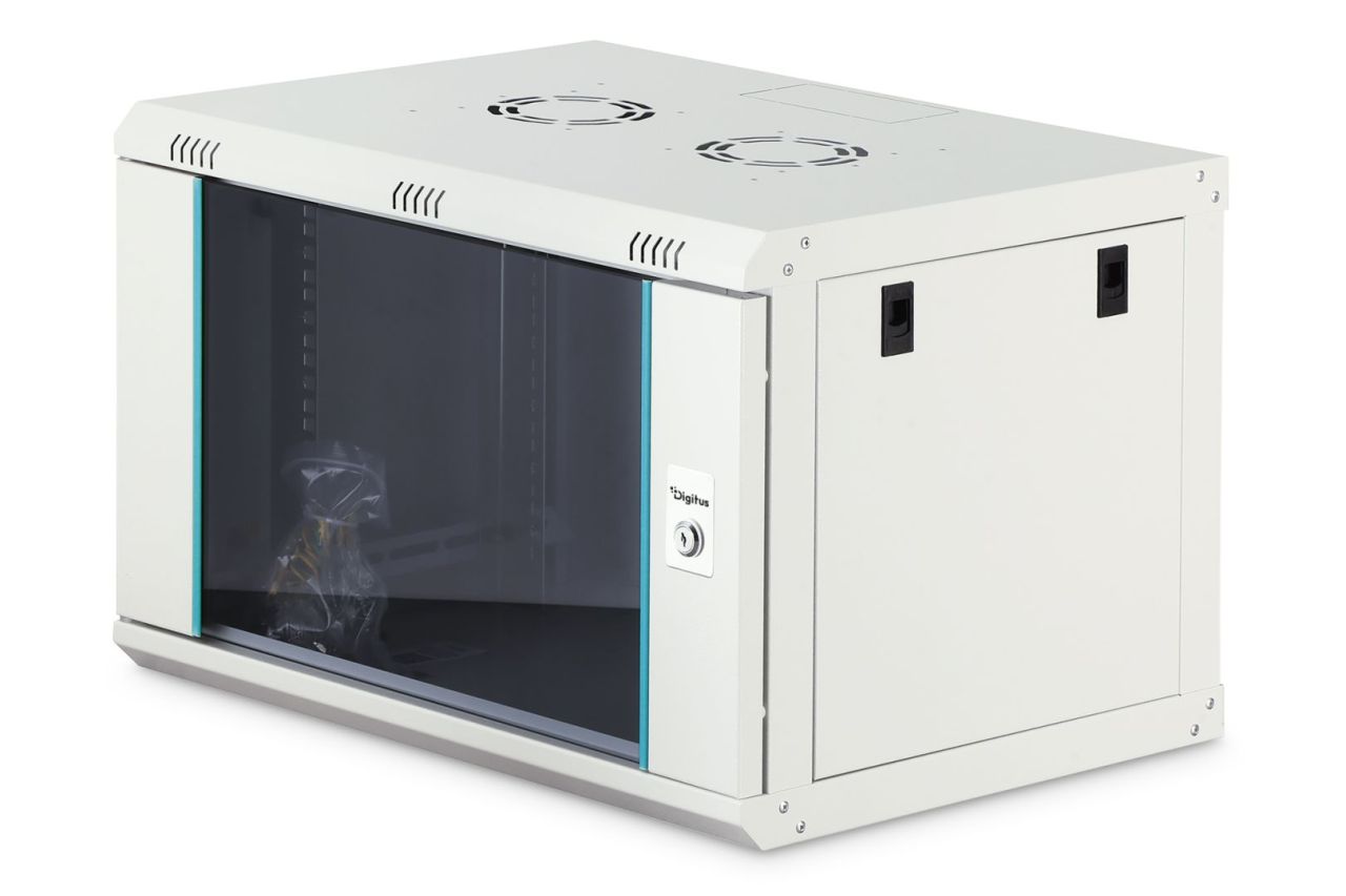 Digitus Dynamic DN-37100 19" 7U Falra szerelhető Rackszekrény Grey