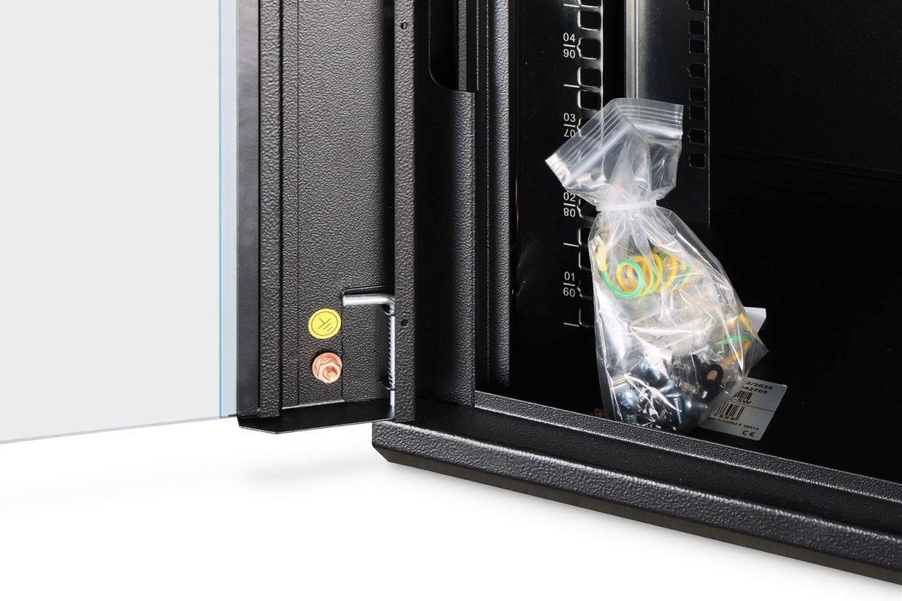 Digitus Dynamic DN-37105 19" 9U Falra szerelhető Rackszekrény Black