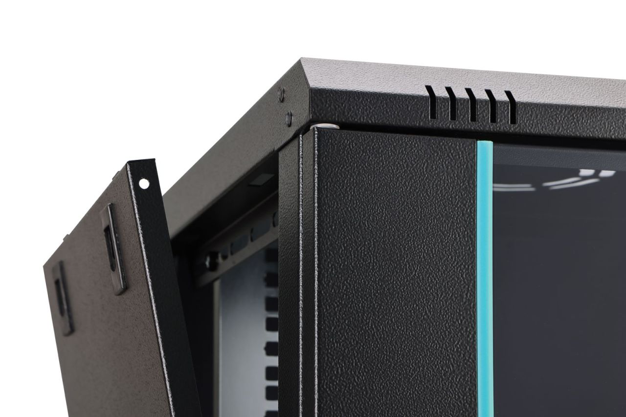 Digitus Dynamic DN-37105 19" 9U Falra szerelhető Rackszekrény Black