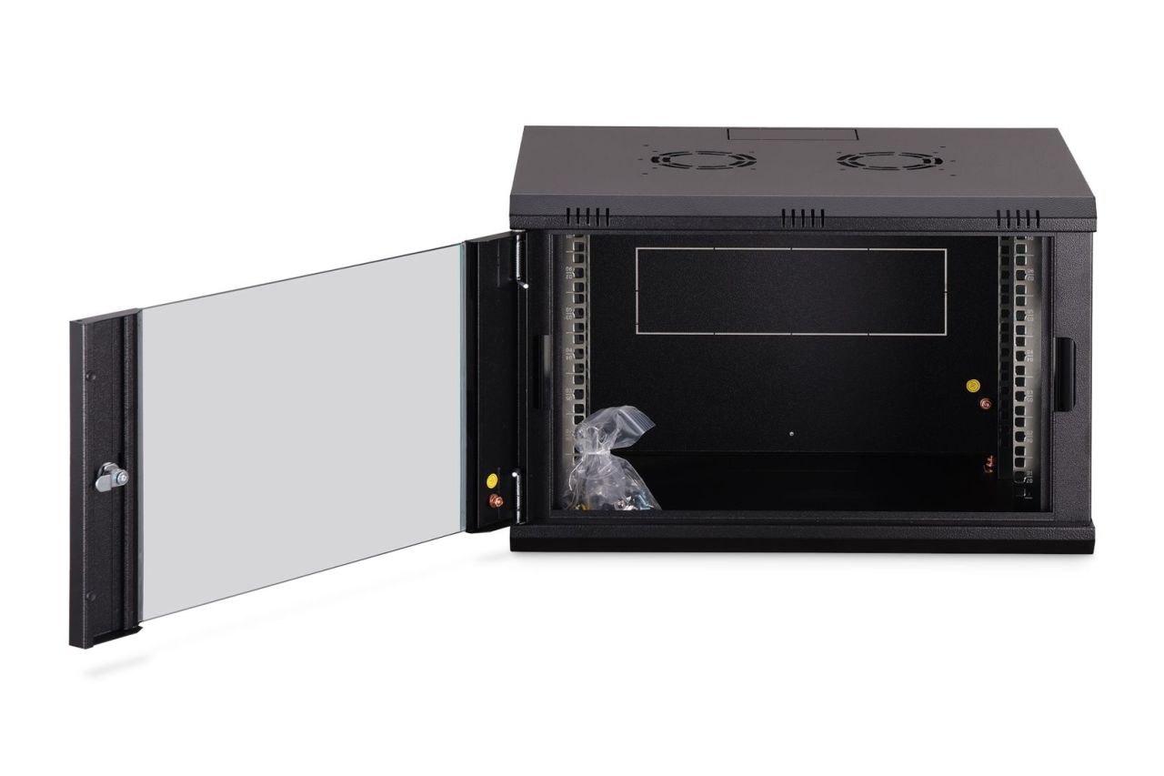 Digitus Dynamic DN-37101 19" 7U Falra szerelhető Rackszekrény Black