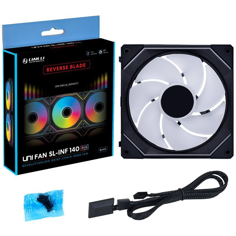 Lian Li Uni Fan SL-Inf Reverse Blade 140mm Black
