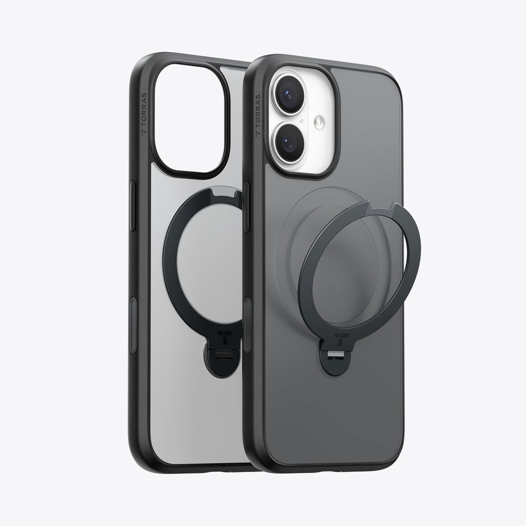 Torras Ostand Pro case for iPhone 17 Black