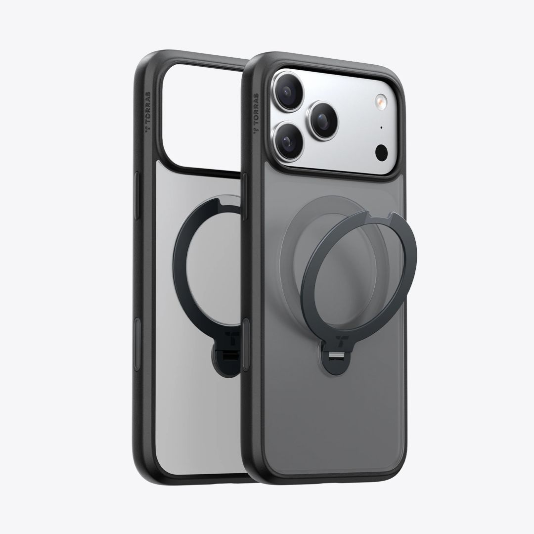 Torras Ostand Pro case for iPhone 17 Pro Black