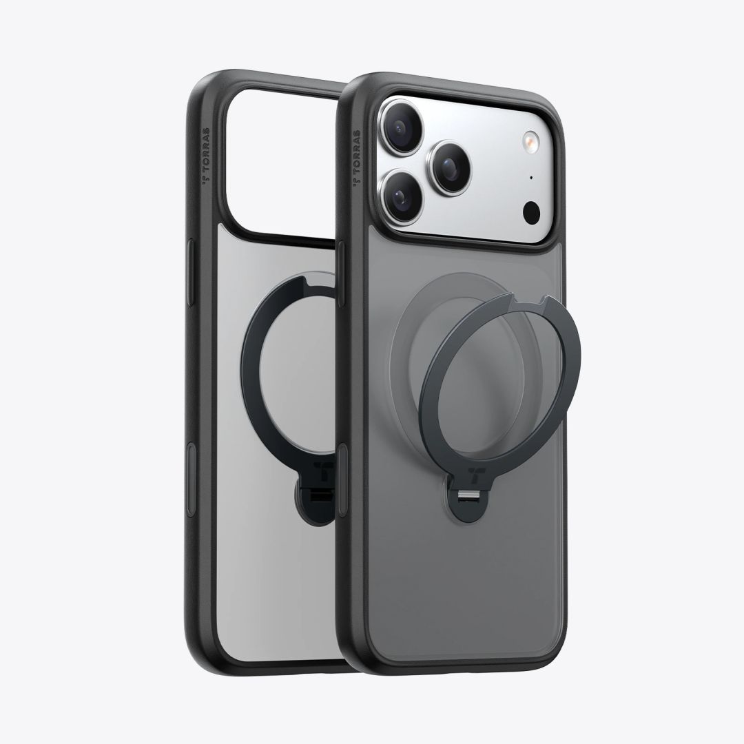 Torras Ostand Pro case for iPhone 17 Pro Max Black