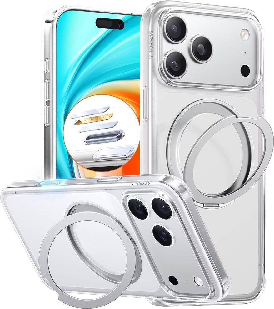Torras Ostand Pro case for iPhone 17 Pro Max Clear