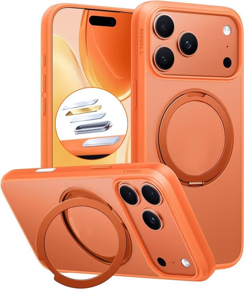 Torras Ostand Pro case for iPhone 17 Pro Energy Orange Torras Ostand Pro case for iPhone 17 Pro Energy Orange