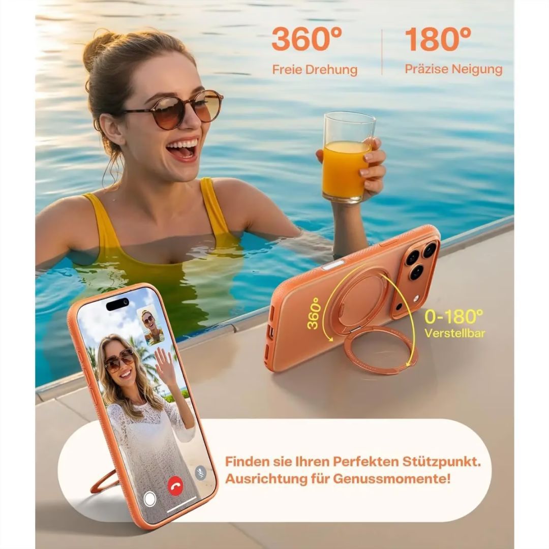 Torras Ostand Pro case for iPhone 17 Pro Energy Orange Torras Ostand Pro case for iPhone 17 Pro Energy Orange