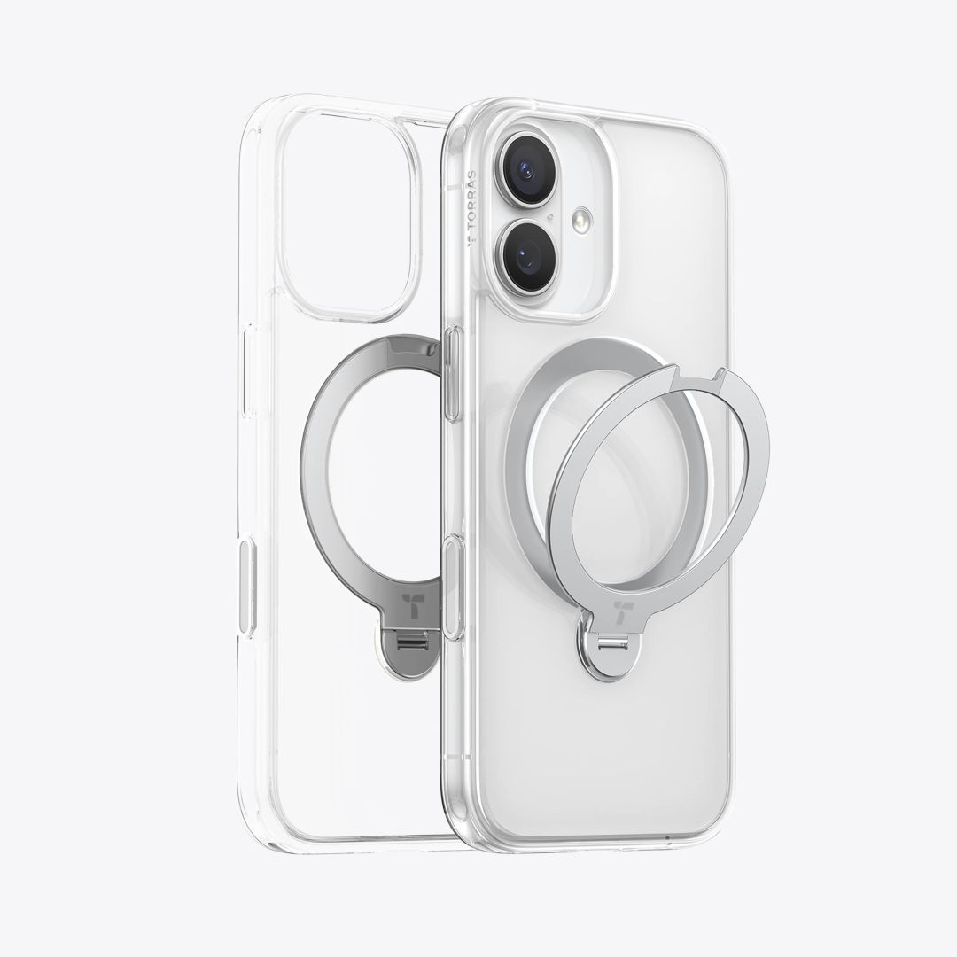 Torras Ostand Pro case for iPhone 17 Clear