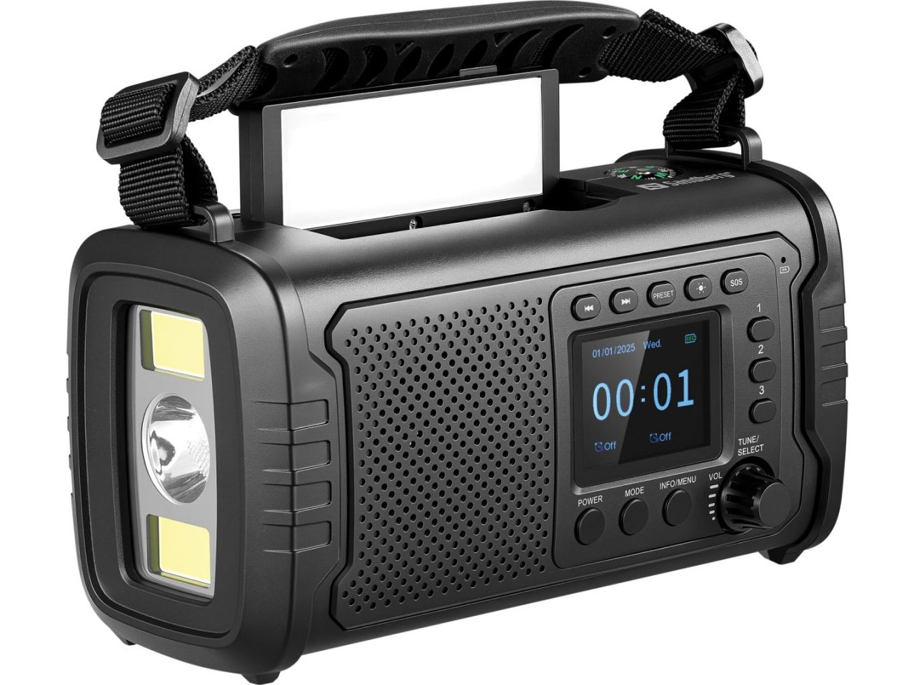 Sandberg Survivor DAB Radio All-in-1 20000 Black