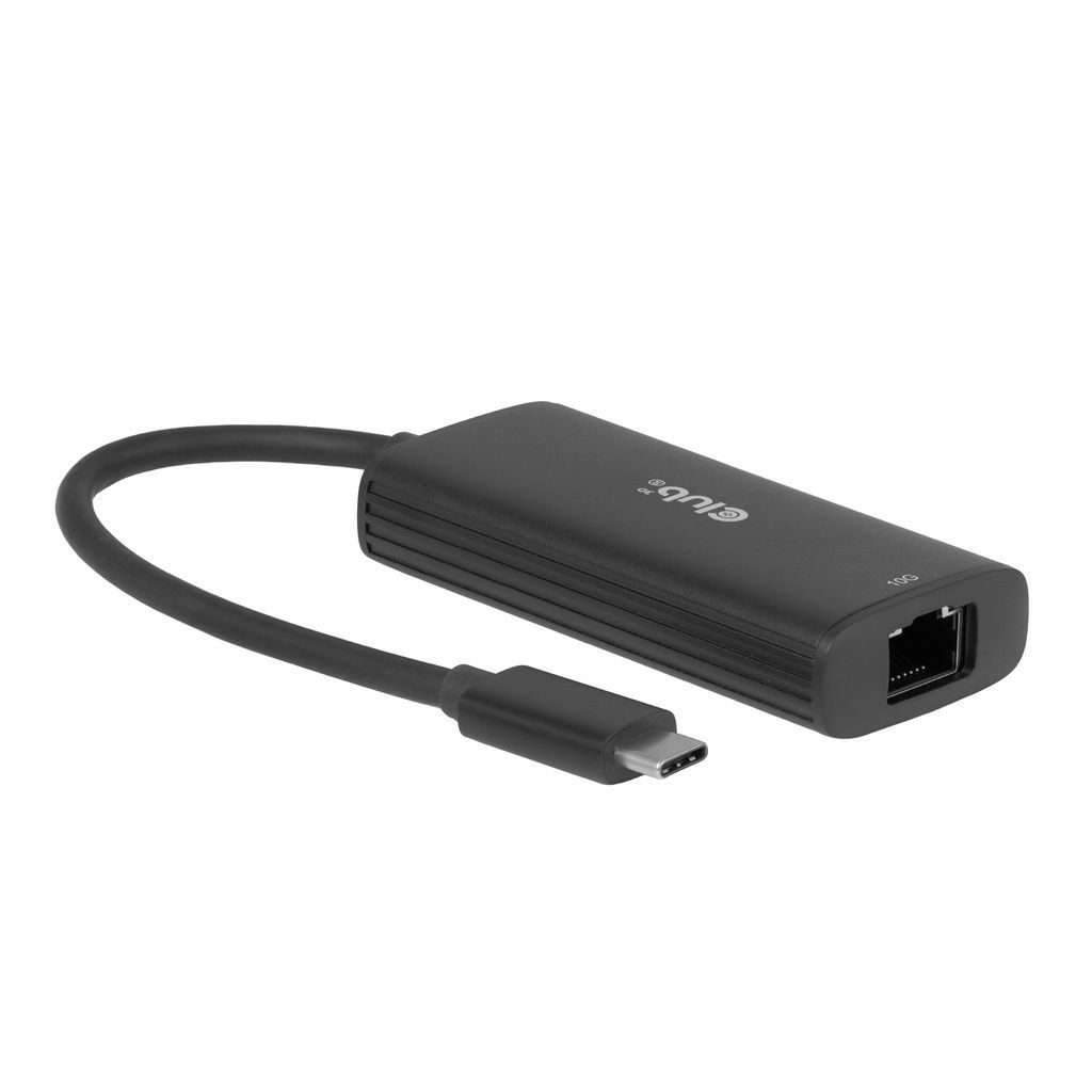 Club3D USB‑C to RJ45 10G Ethernet Black