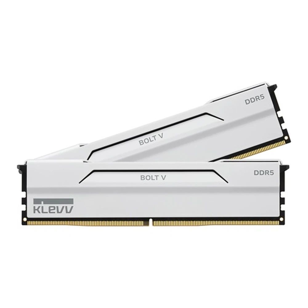 Klevv 32GB DDR5 6000MHz Kit(2x16GB) Bolt V Pure White Klevv 32GB DDR5 6000MHz Kit(2x16GB) Bolt V Pure White