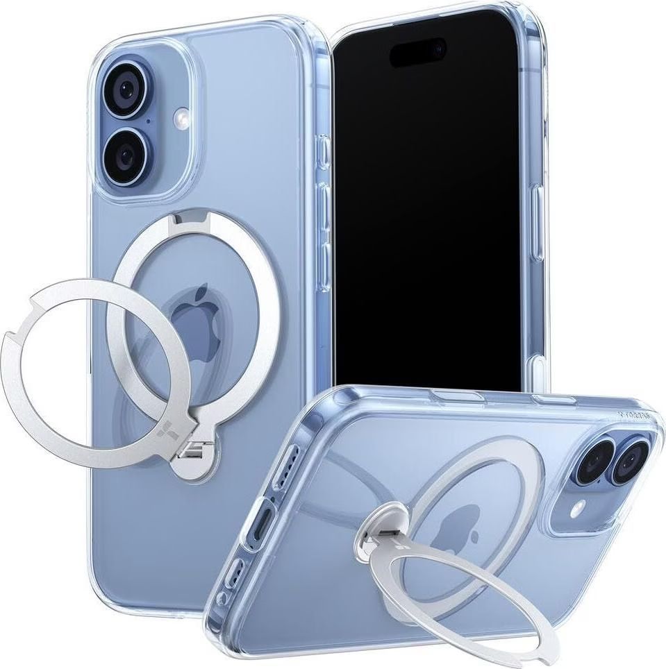 Torras Ostand Q3 Spin case for iPhone 17 Clear