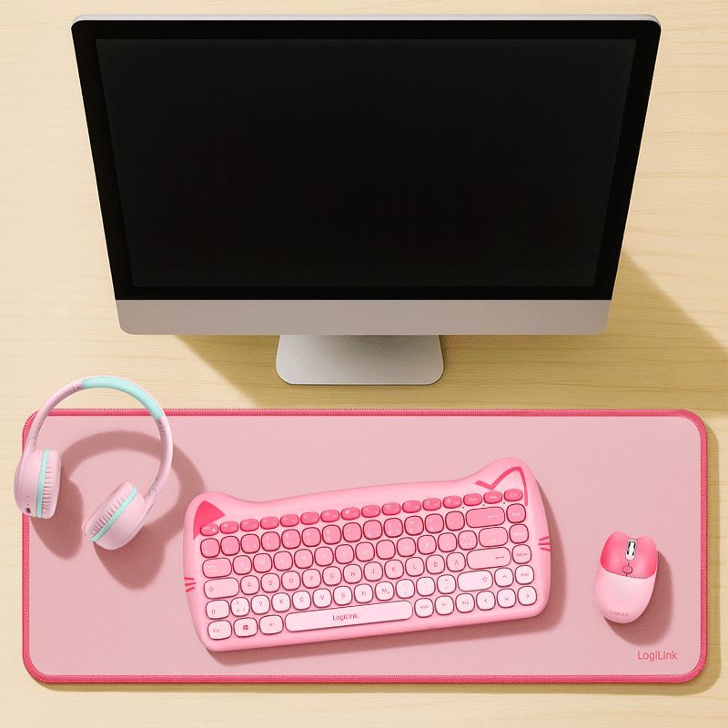 Logilink ID0222 XXL Gaming Egérpad Pink