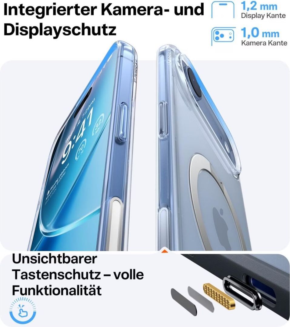Torras Ostand Q3 Spin case for iPhone 17 Air Clear Torras Ostand Q3 Spin case for iPhone 17 Air Clear