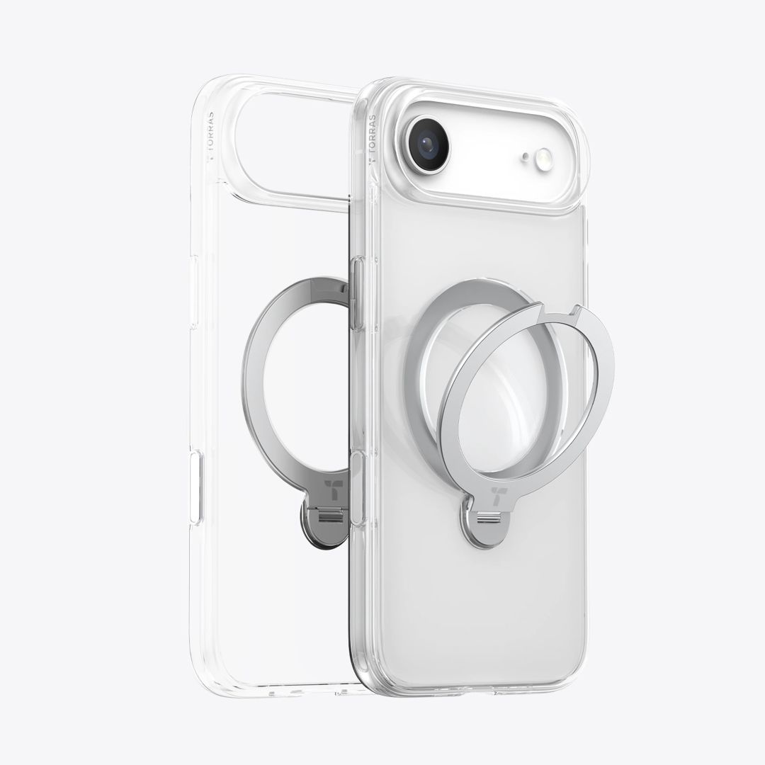 Torras Ostand Q3 Spin case for iPhone 17 Air Clear Torras Ostand Q3 Spin case for iPhone 17 Air Clear
