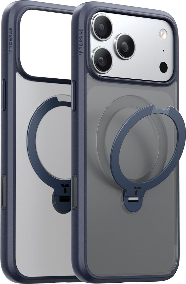 Torras Ostand Q3 Spin case for iPhone 17 Pro Midnight Blue Torras Ostand Q3 Spin case for iPhone 17 Pro Midnight Blue