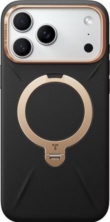 Torras Ostand Q3 Vegskin for iPhone 17 Pro Obsidian Black Torras Ostand Q3 Vegskin for iPhone 17 Pro Obsidian Black
