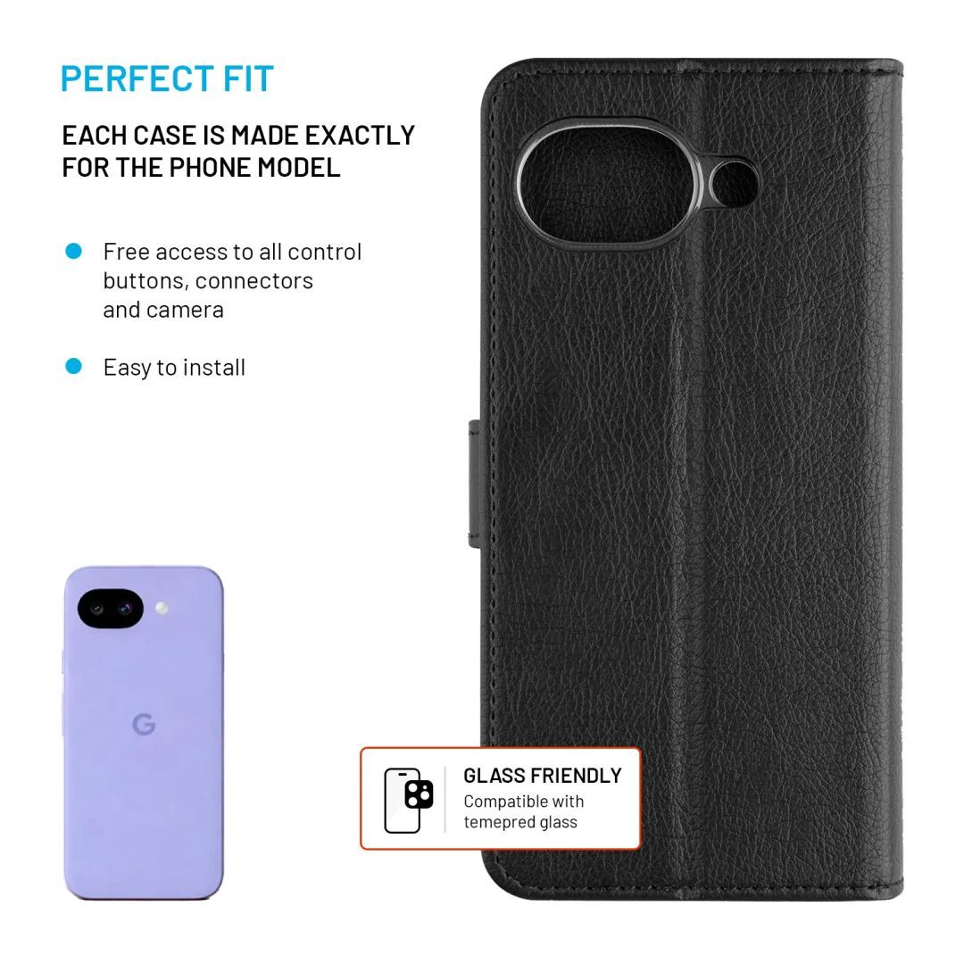 FIXED Opus oldalra nyíló telefontok Google Pixel 10A telefonhoz, fekete