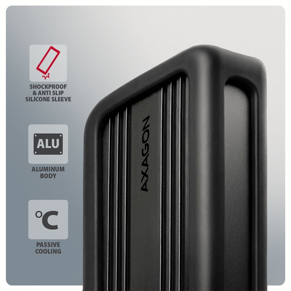 AXAGON EEM2-40G USB-C 40Gbps external enclosure for M.2 NVMe SSD