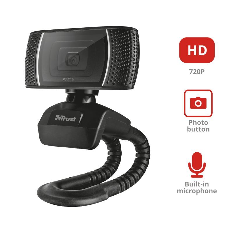 Trust Trino Webkamera Black Trust Trino Webkamera Black