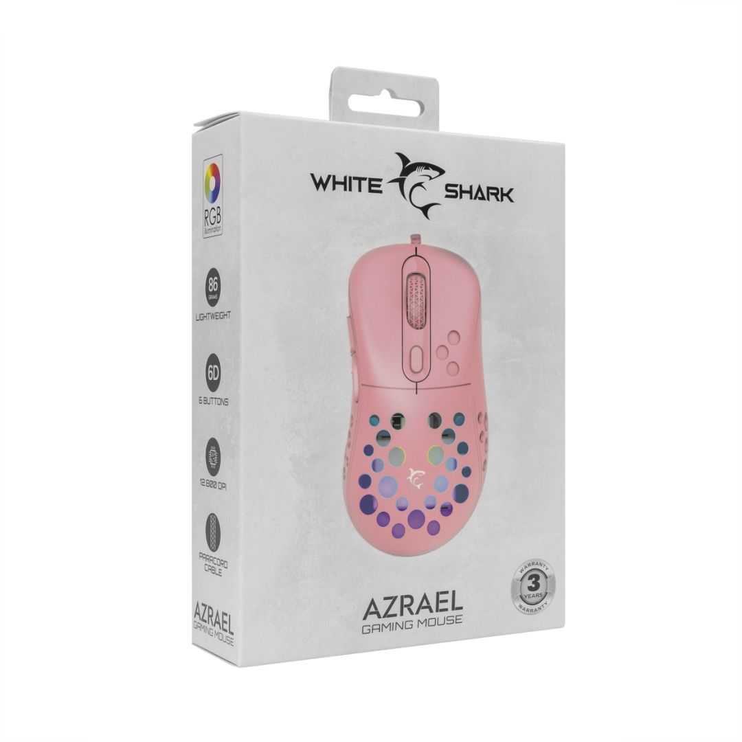 White Shark GM-5013 Azrael RGB Gamer mouse Pink