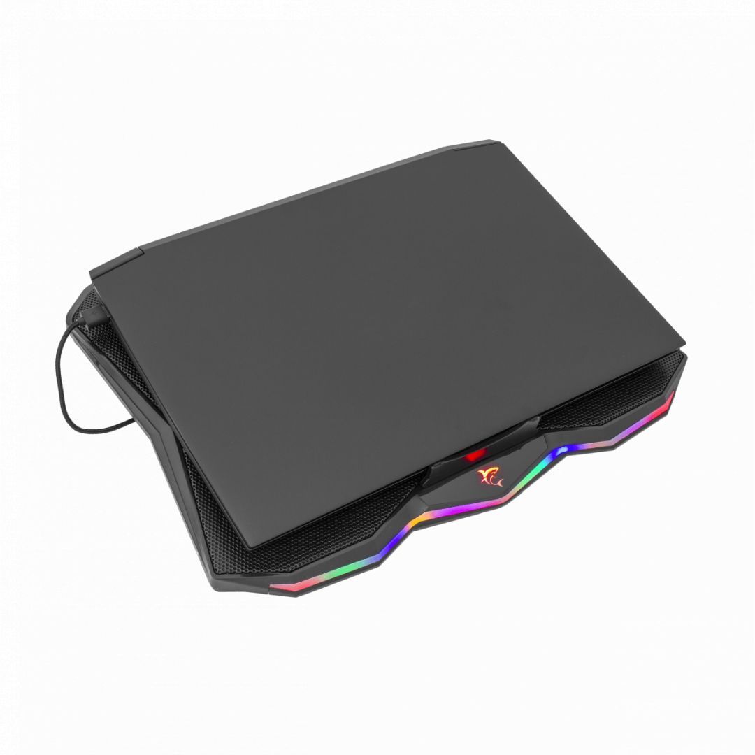 White Shark Glacier 17,3" Gaming RGB Cooling pad Black