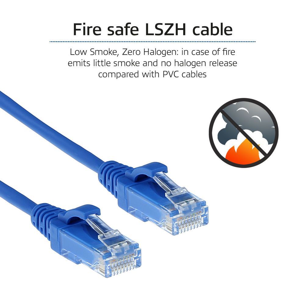 ACT CAT6 U-UTP Patch Cable 5m Blue ACT CAT6 U-UTP Patch Cable 5m Blue