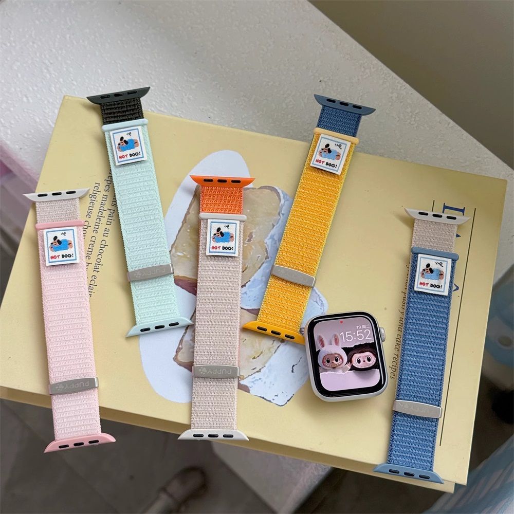 BlackBird Hot Dog Watch Strap for Iwatch 38/40/41/42mm Light Blue/Brown