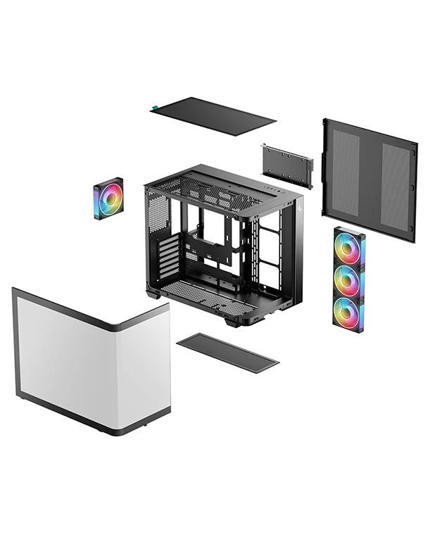 DeepCool CG530U 4F Tempered Glass Black DeepCool CG530U 4F Tempered Glass Black