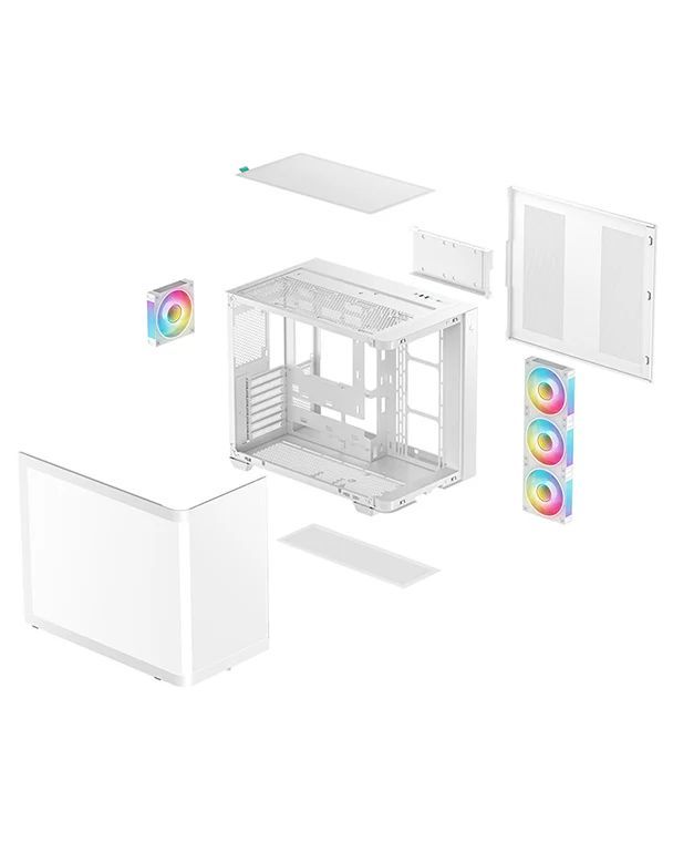 DeepCool CG530U 4F Tempered Glass White DeepCool CG530U 4F Tempered Glass White