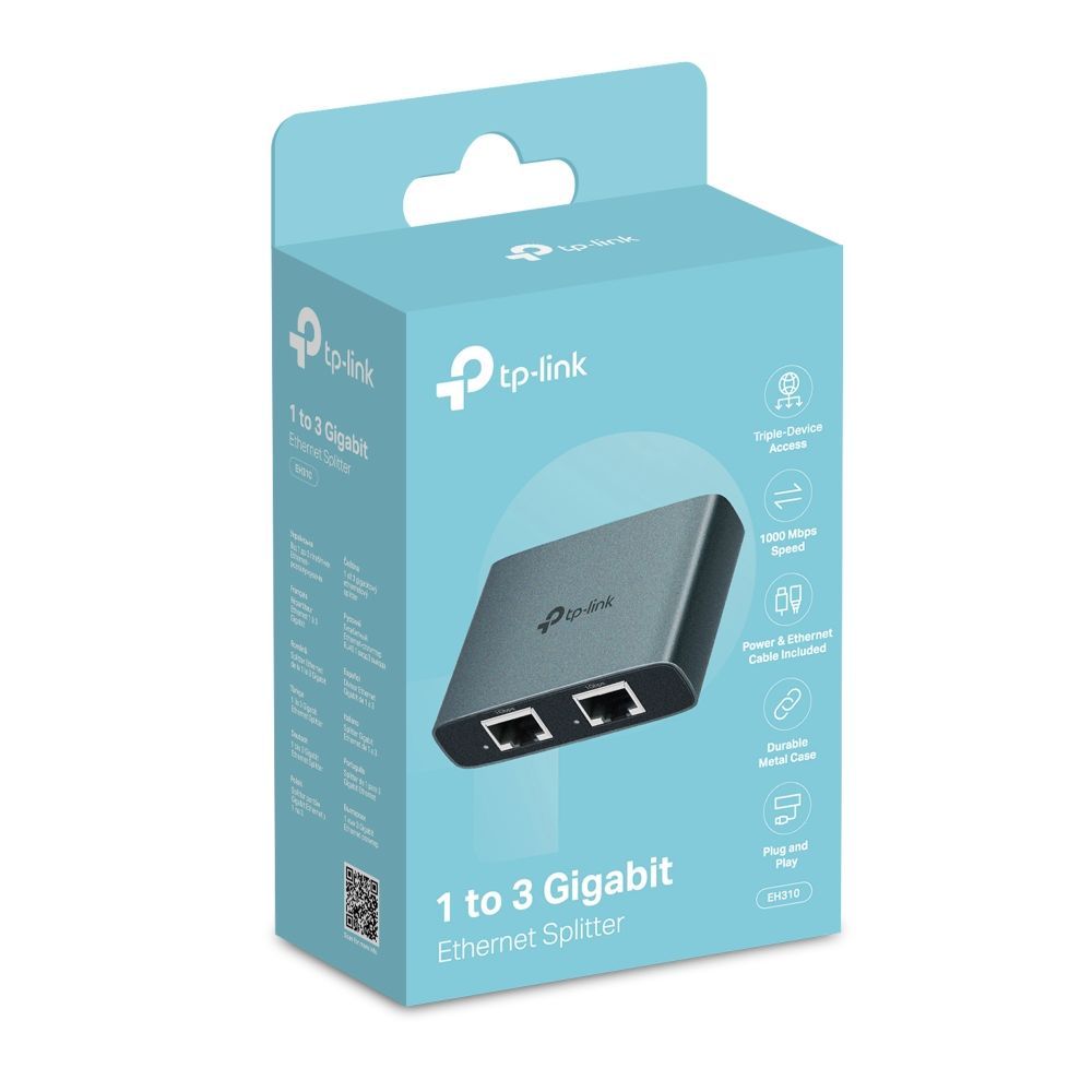 TP-Link EH310 1 to 3 Gigabit Ethernet Splitter TP-Link EH310 1 to 3 Gigabit Ethernet Splitter