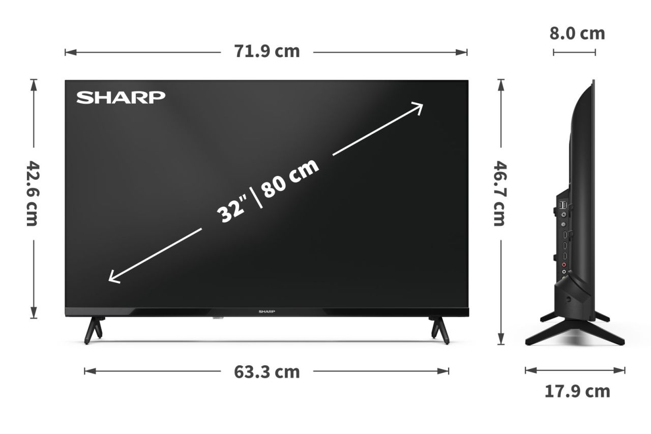 Sharp 32" 32HA1205E LED