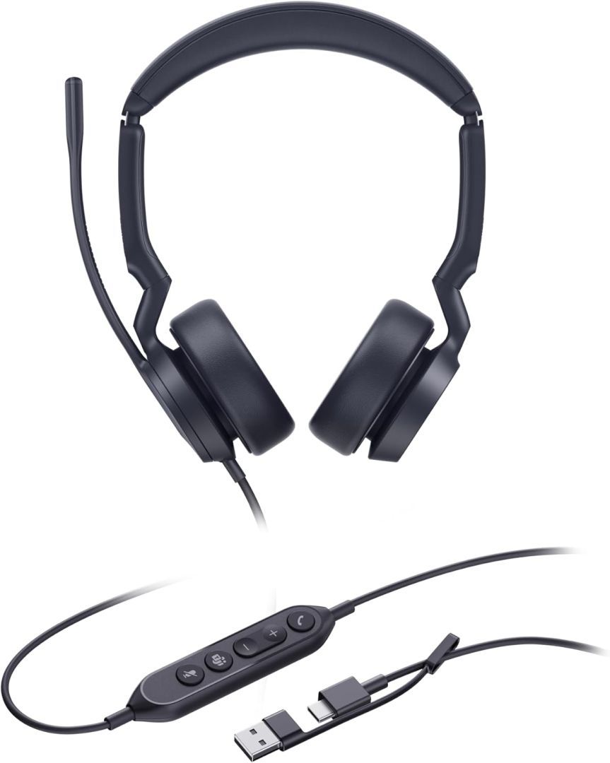 Yealink UH44 Dual Teams USB-C/A Headset Black
