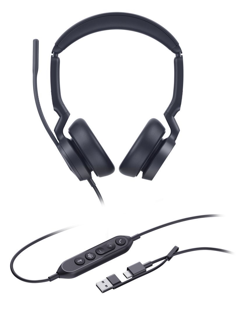 Yealink UH46 Dual Teams USB-C/A Headset Black