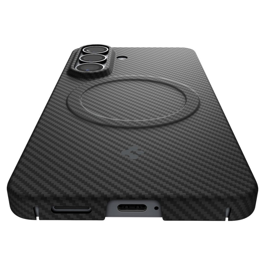 Spigen Air Skin Aramid MagSafe case for Samsung Galaxy S26+ Black
