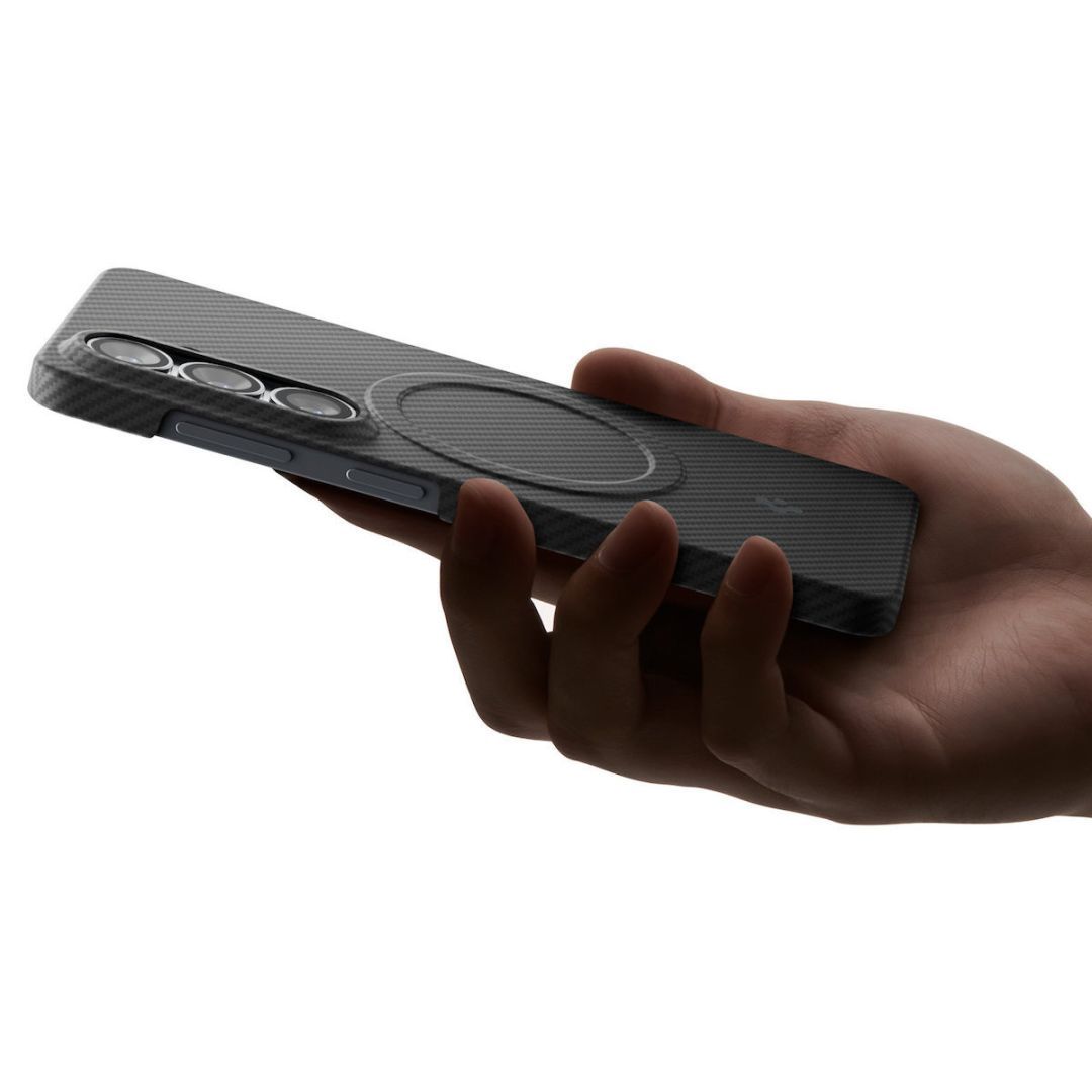 Spigen Air Skin Aramid MagSafe case for Samsung Galaxy S26+ Black